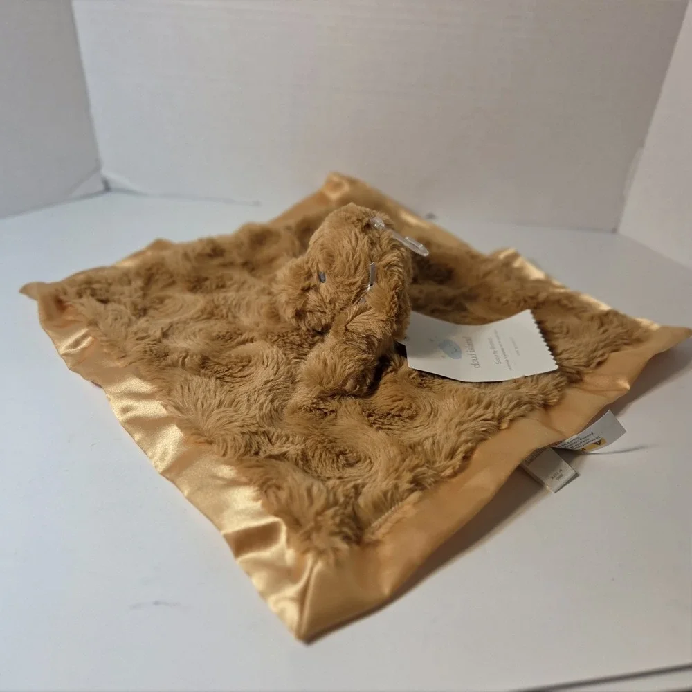 Cloud Island Golden Doodle Baby Lovey Dog Security Blanket Satin Trim Plush 13